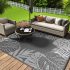 COCOER Outdoor Rug 8x10 Waterproof, Patio Rug, Reversible Tropical Outdoor Carpet, Camping Rugs Outdoor for Your RV, Outdoor Rug for Patio, Outdoor Plastic Straw Rug, Outdoor Rugs Plastic for Deck