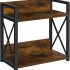 YINMIT Countertop Shelf Organizer,Coffee Bar Accessories Organizer,Spice Rack Organizer,Coffee Counter Shelf Organizer,2 Tier Coffee Organizer Station for Mugs,Cups,Cream,Syrup(Rustic Brown,Large)